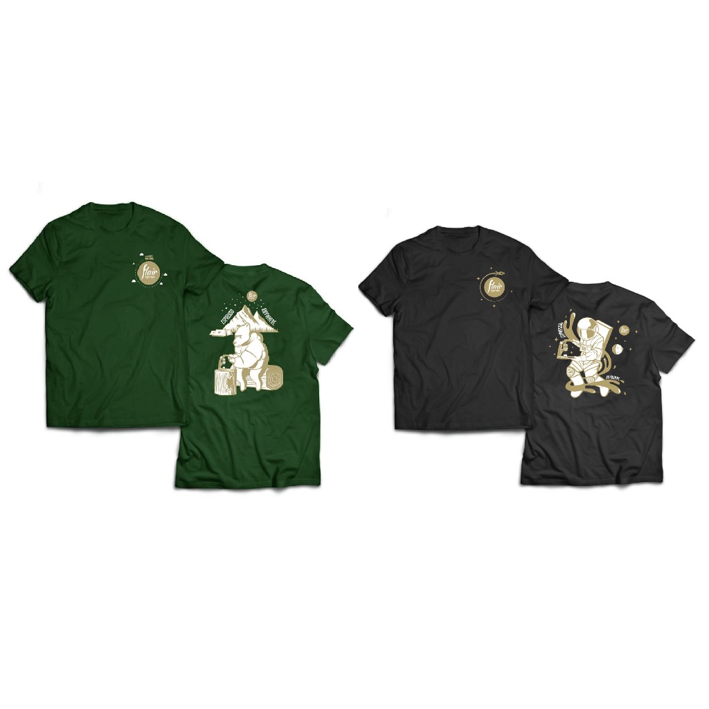 Flair Espresso T Shirt Espresso Anywhere Space T และ Camp T