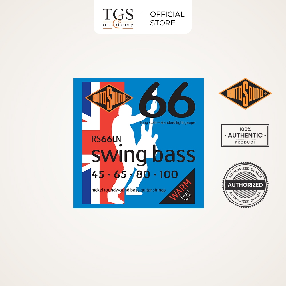 Rotosound RS66LN (45-100) Swing Bass 66 Nickel Wound Bass Guitar String