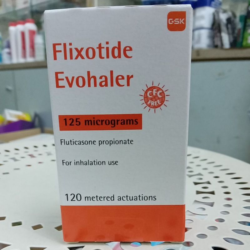 FLIXOTIDE EVOHALER 125 MICROGRAMS 120 เมตร ACTUATIONS EXP: 09/2026