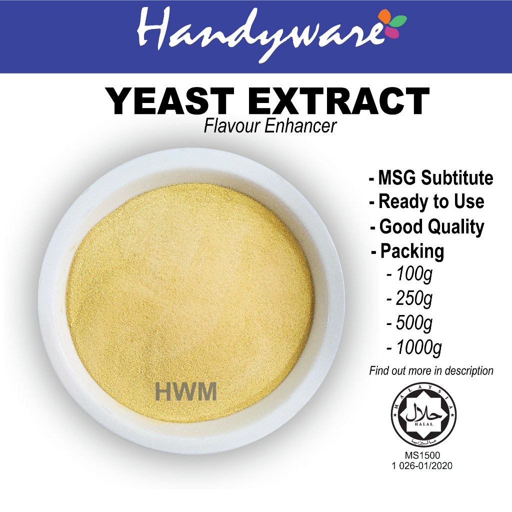 HWM018 - YEAST EXTRACT POWDER (MSG SUBTITUTE) - 100G, 250G, 500G