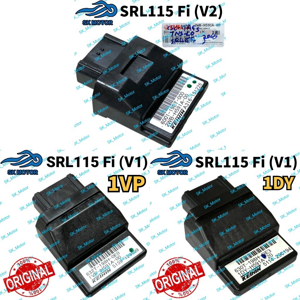 YAMAHA SRL115 FI ECU UNIT 0 1VP-H591A-00 2WB-H591A-00 V1 V2 ENGINE ENJIN CONTROL LAGENDA115 LAGENDA 