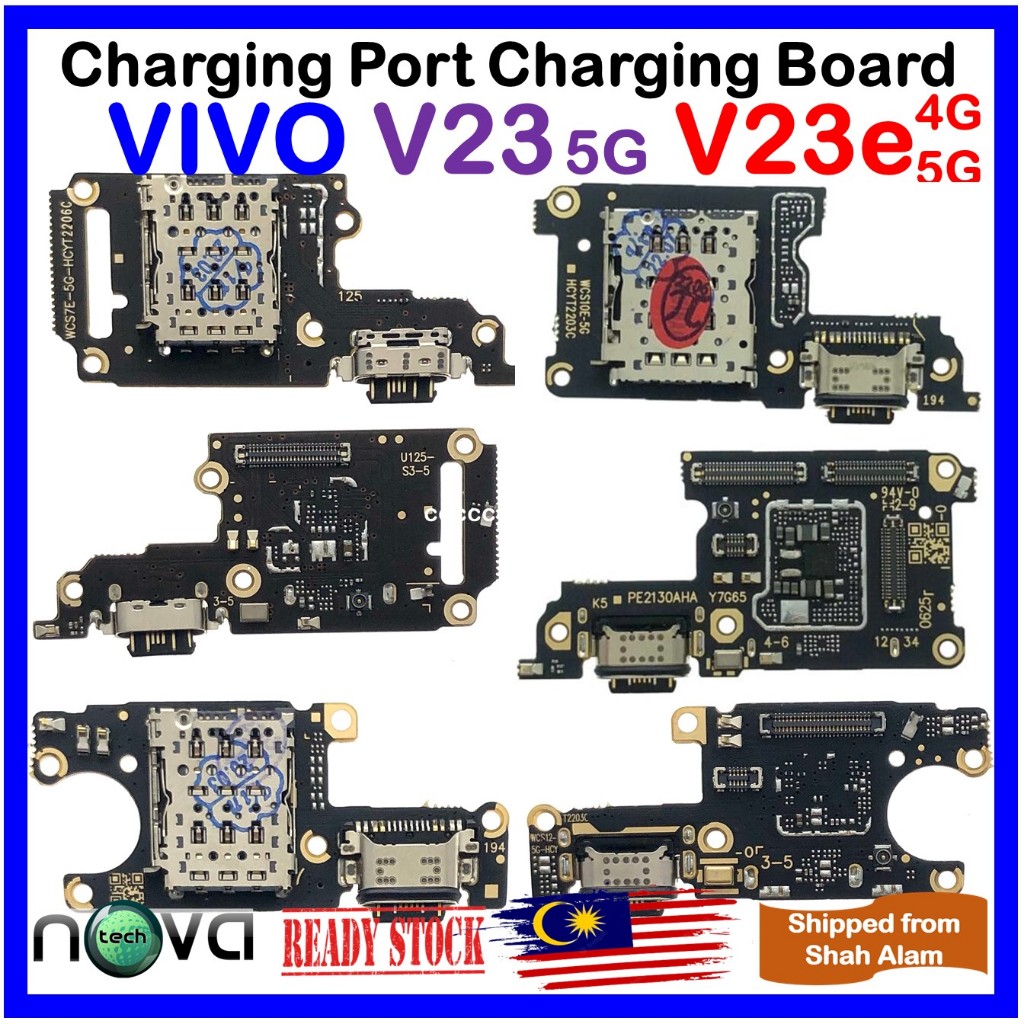 พอร์ตชาร์จชาร์จ Fit สําหรับ VIVO V23 5G / VIVO V23e 4G / VIVO V23e 5G พร้อมเครื่องมือ