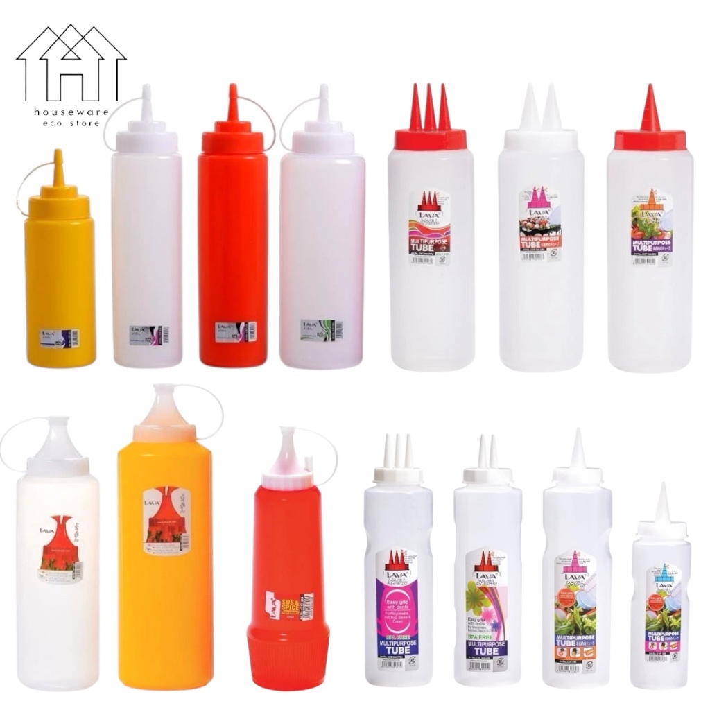LAVA BOtol SOS SAUCE / BOTTLE KICAP/ SAUCE SQUEEZER SQUEEZEL BOTTLE Roti Jala Botol Sos