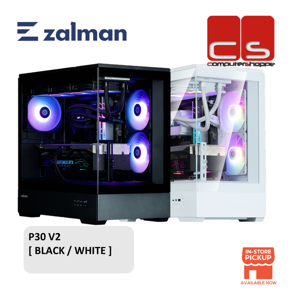 Zalman P30 V2 [ สีดํา / สีขาว] Micro-ATX Mini-Tower