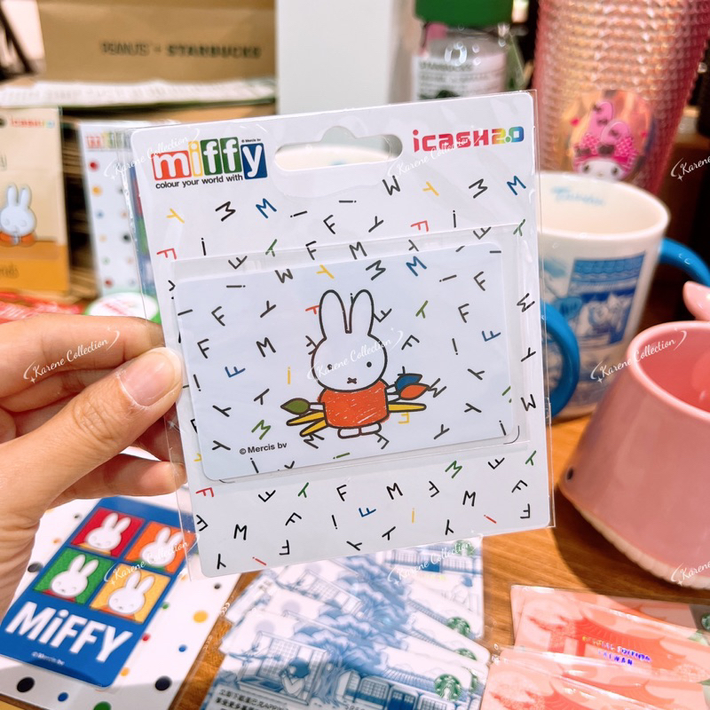 Miffy Friends x Taiwan Exclusive 2024 Collection Miffy icash 2.0 Easy Card Pass 台ไต้หวัน🇹🇼家米กระต่ายก
