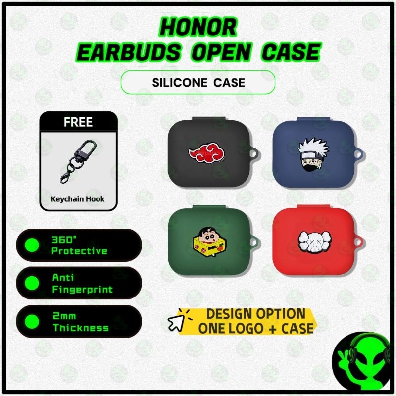 HONOR Earbuds Open Case Wireless Earbud Protective Shell Soft Silicone Case Headphone Cover Honor Ea