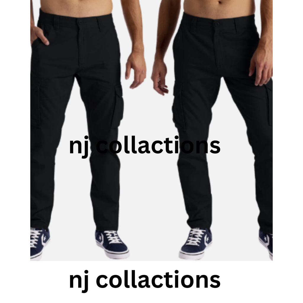 Cargo S-8XL] Plus Size 28-48 Straight Casual Pants cargo new Long Pants Men seluar slack lelaki work