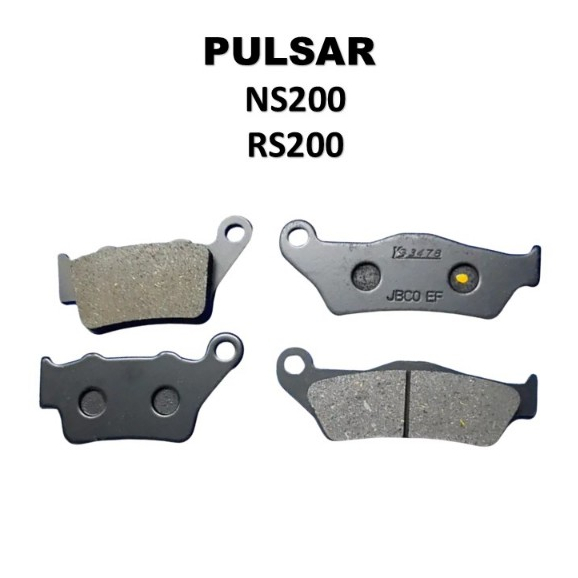 ผ้าดิสก์เบรกหน้า (ไม่มีแพ็ค) PULSAR NS200 RS200 NS 200 RS 200