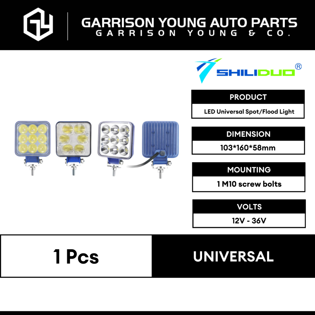 [SHILIDUO/ปรับเปลี่ยน] LED UNIVERSAL SPOTLIGHT SQUARE/ 4"/ 8 BULB // SD-3410 // SK96-028/SD3410/SD34