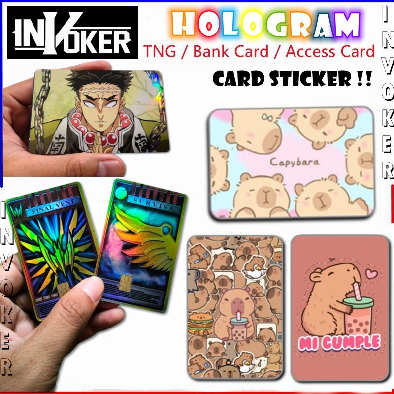 ( CAPYBARA ) HOLOGRAM Sticker - ATM Card - ACCESS Card - Touch n Go Card / TNG / Bank / Watson