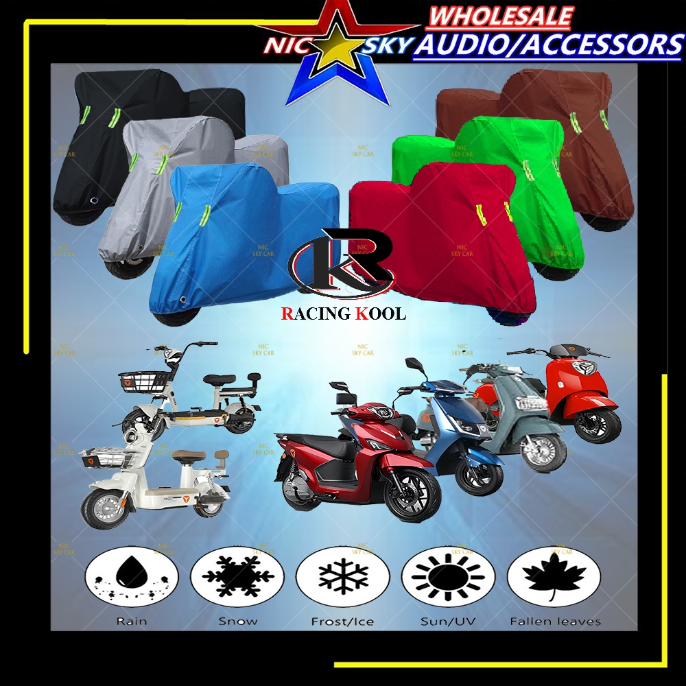 YADEA ผ้าคลุมรถมอเตอร์ไซค์ กันน้ํา กันฝุ่น กันแดด YADEA M6 MODERN OSSY T5 TEENA VOLTGUARD