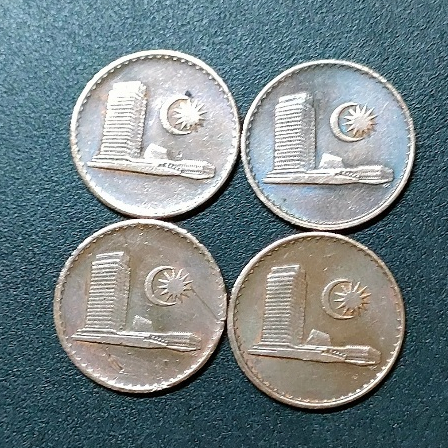 มาเลเซีย 1st Series 1 Cent 1973 ( 4 เหรียญ )