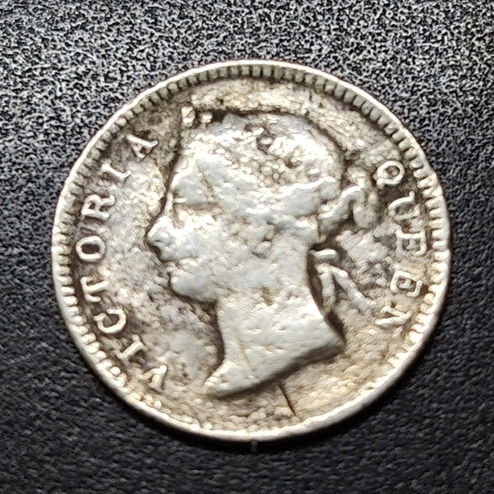 Straits Settlement Queen Victoria 5 Cent Silver Coin 1898