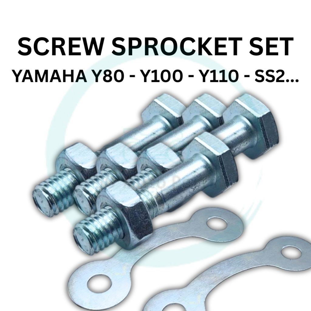 SCREW SPROCKET HUB SKRU SPOCKET HUB YAMAHA CUB Y80 SPORT Y100 Y110 SS Y110 SS2 SRL 110 RXZ 125Z