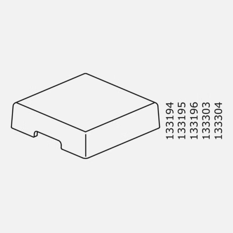 MOUNTING RING COVER CUPS สีขาว DECORATIVE COVERS IKEA BESTA แหวนฝาครอบพลาสติกสีขาวอะไหล่ 133194 1331