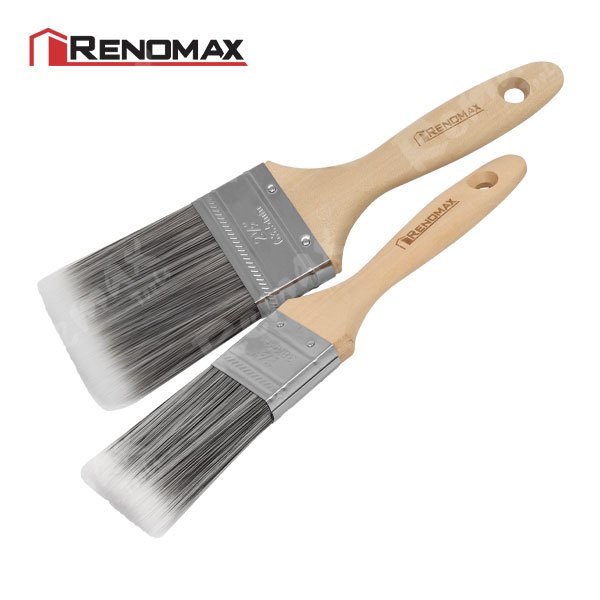 Renomax แปรงทาสีอเนกประสงค์ Nylon Filament (ด้ามไม้เมเปิล) / 1PC