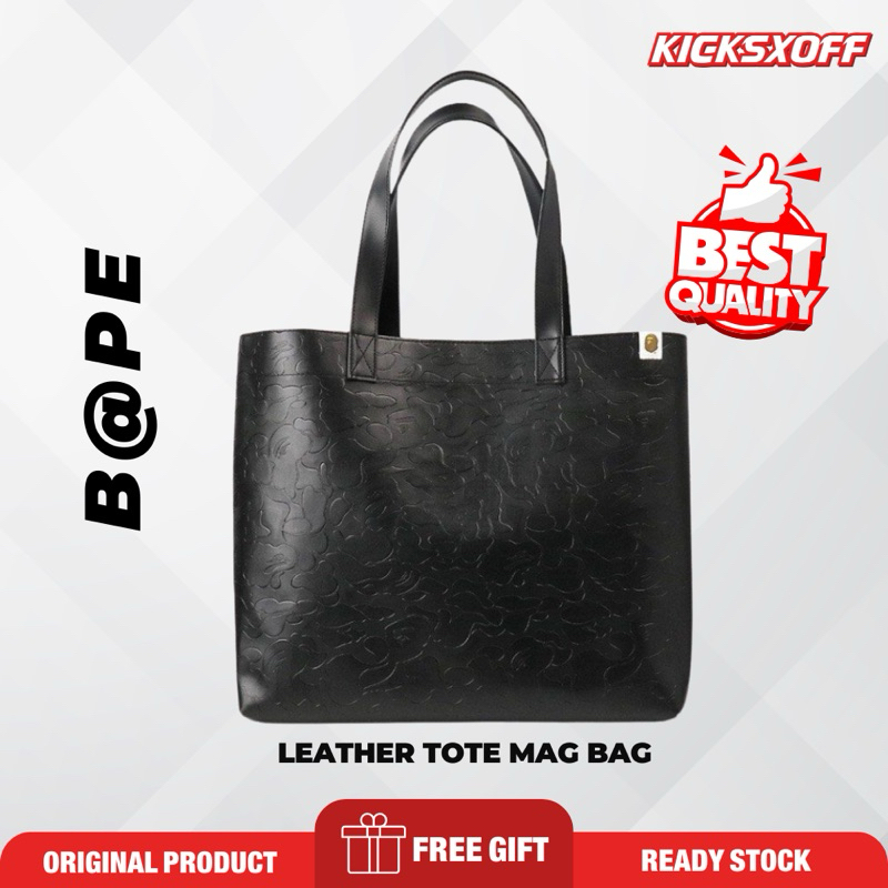 *ของแท้* Bape Magazine Tote Bag Hype/แฟชั่น/Streetwear/กระเป๋าแล็ปท็อป/การจัดเก็บกระเป๋ารีไซเคิล/กระ