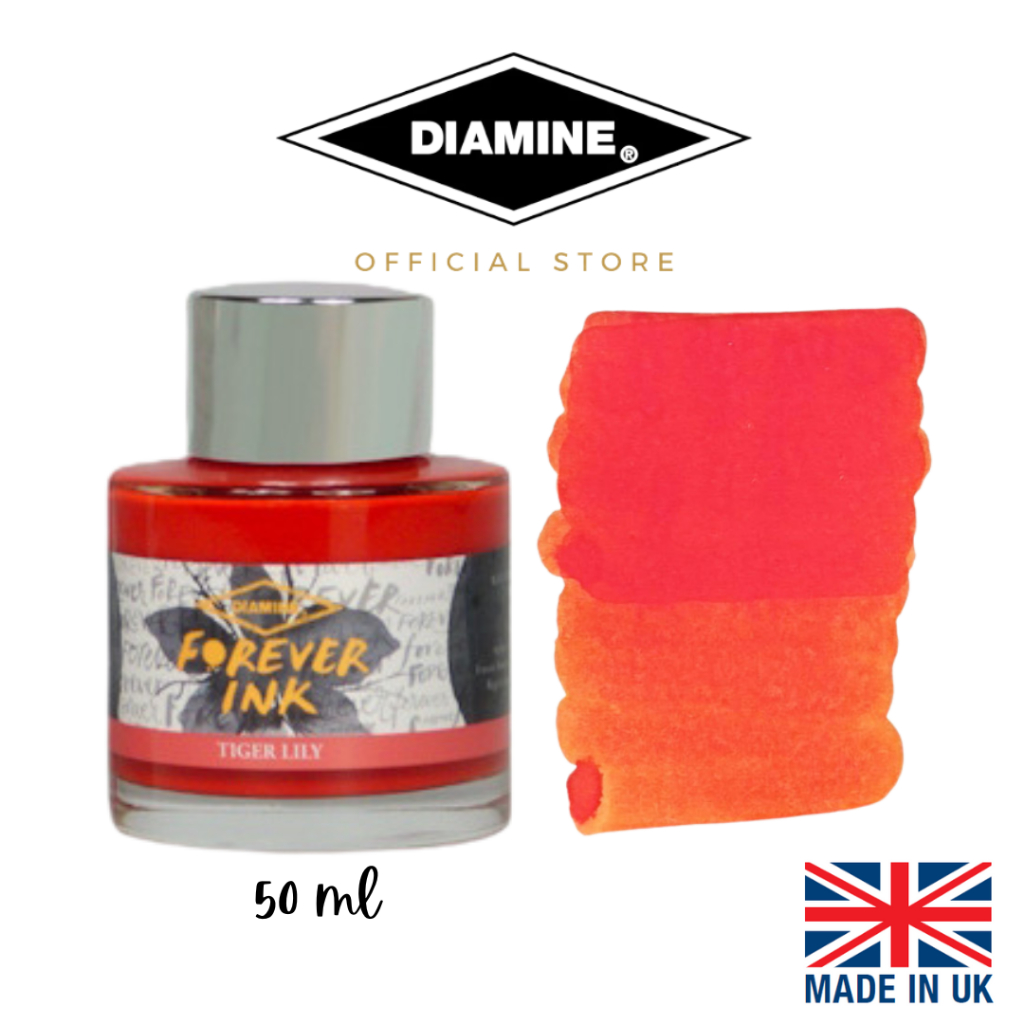 Diamine Tiger Lily Permanent Forever Ink 50ml