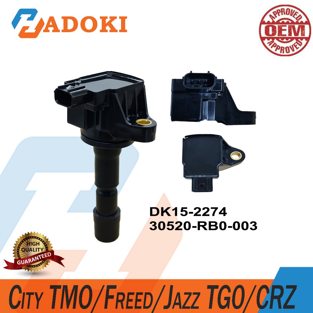 HONDA CITY TMO / FREED / JAZZ TG0 / CRZ / IGNITION PLUG COIL 30520-RB0-003