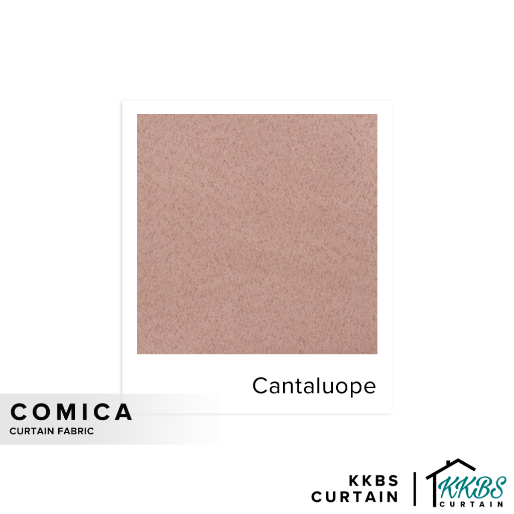 KKBS CURTAIN Comica Fabric Cut by Meter - Cantaluope (126")