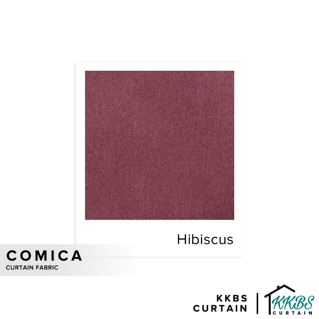 KKBS CURTAIN Comica Fabric Cut by Meter - Hibiscus (126")