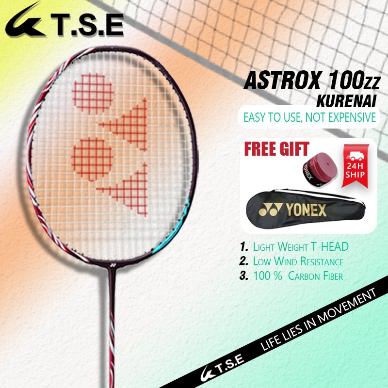 ไม้แบดมินตัน YONEX ASTROX 100ZZ Kurenai ไม้แบดมินตันคาร์บอนสําหรับ Lee Chong weis