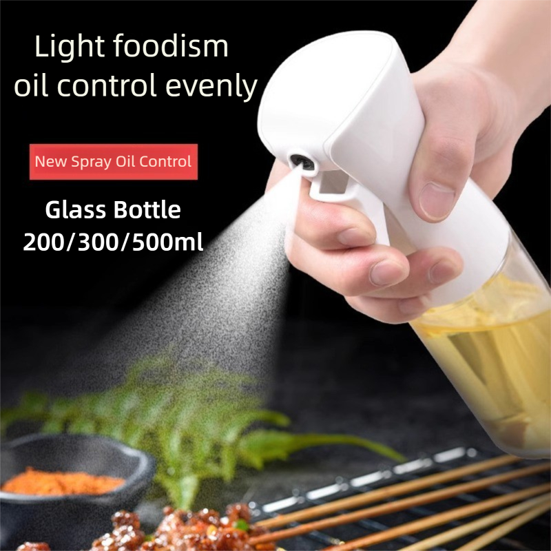 220ml Glass Oil Bottle Cooking Olive Oil Spray Bottle Barbecue Seasoning Container Baking Barbecue油壶