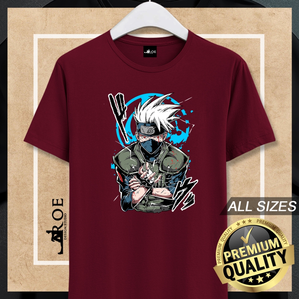 🔥 เสื้อยืด Baju HATAKE KAKASHI Unisex 🔥