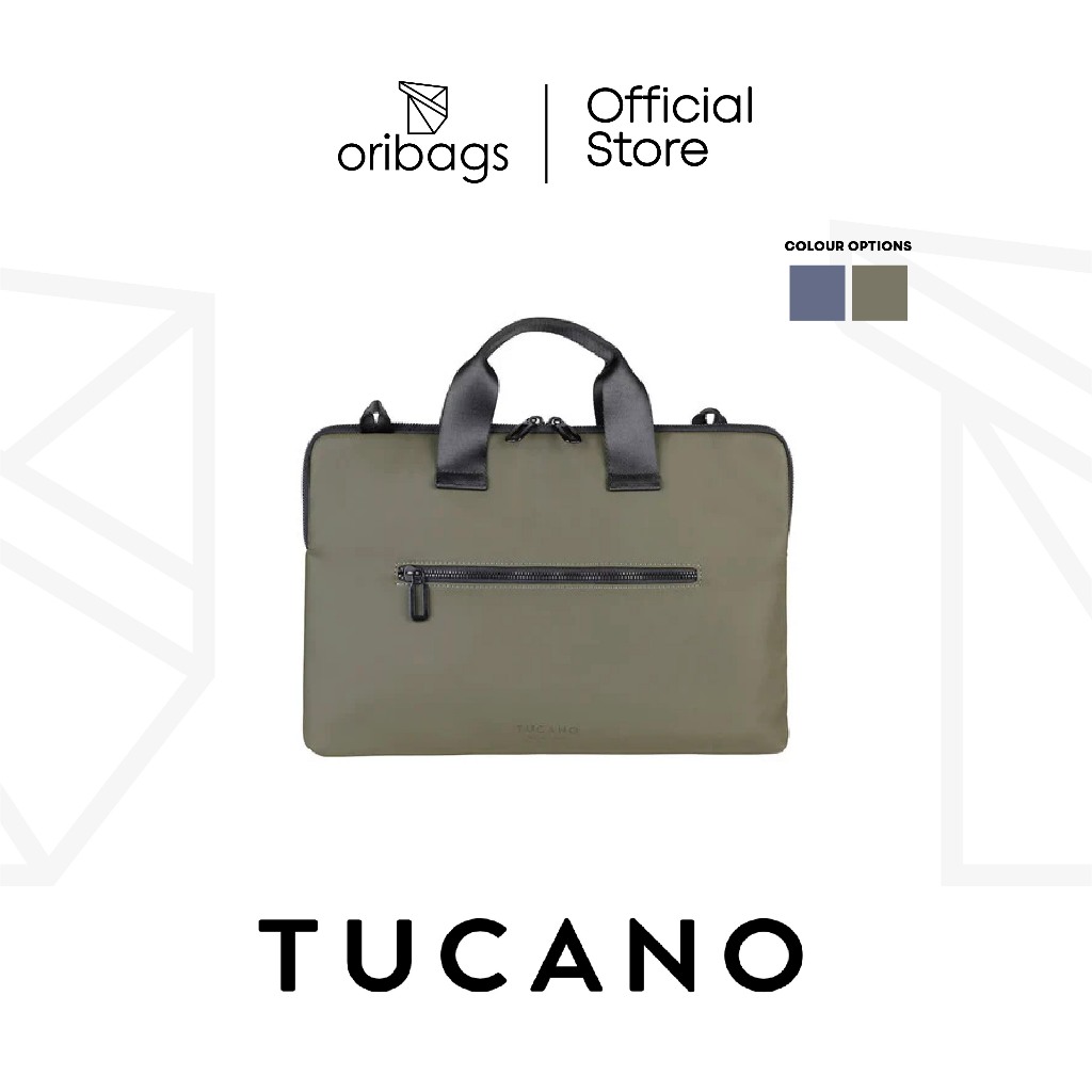 Tucano Gommo Superslim กระเป๋า 15.6 "กระเป๋าสะพายแล็ปท็อป Slim กันน้ําทํางานและกระเป๋าเดินทาง