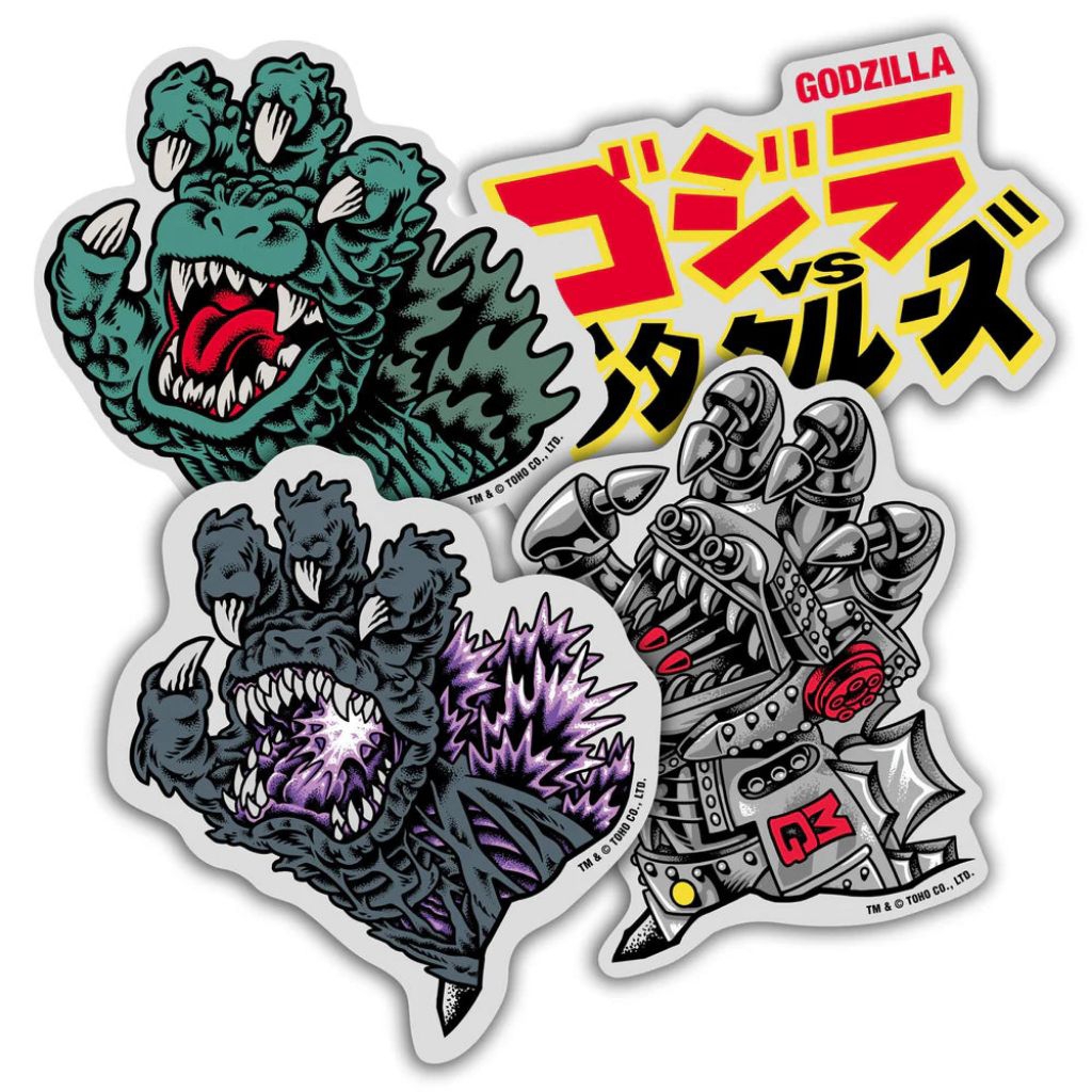 Santa Cruz x Godzilla Sticker VS Vinyl- แพ็คเดียว
