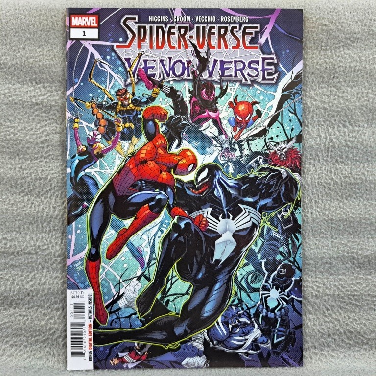 Spider-Verse vs Venomverse 1 (Marvel Comics) Kyle Higgins, Luciano Vecchio (ค้นหาหมายเลข 1