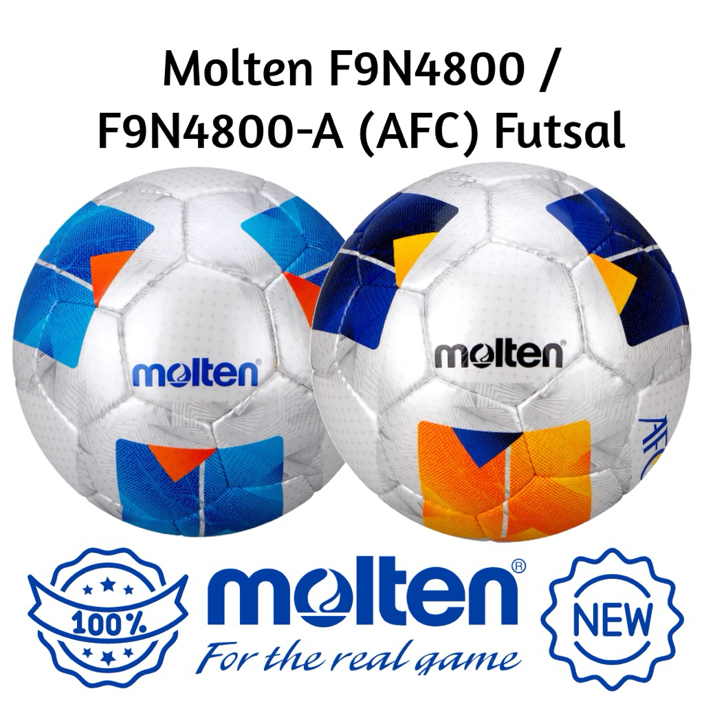 Molten Futsal F9N4800 / F9N4800-A (AFC)!! ️ฟุตซอลไซส์ 4👍🏽ลูกบอลจับคู่อย่างเป็นทางการ✔️ฟีฟ่าคุณภาพ Pr