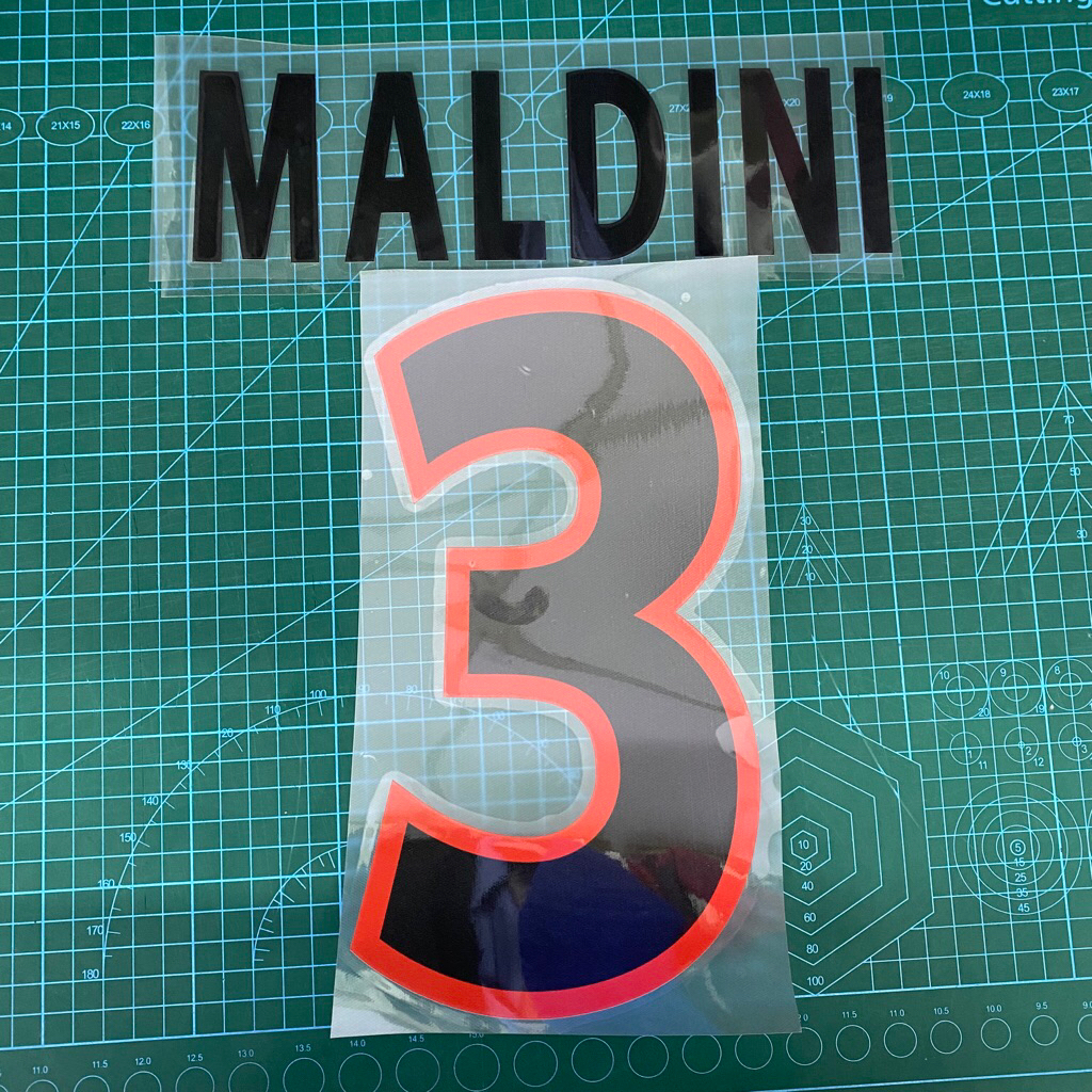 Nameset maldini 3 สําหรับเจอร์ซีย์ nns