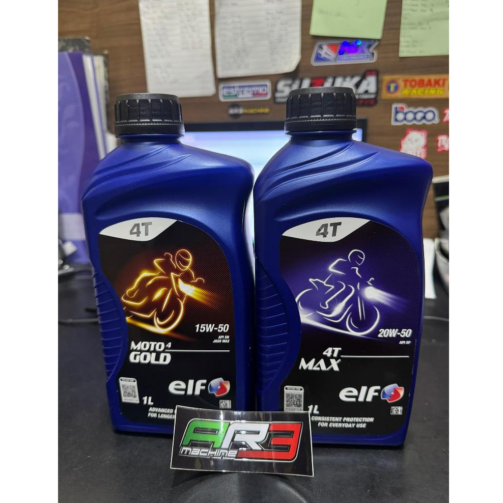 ELF น้ํามันเครื่องรถจักรยานยนต์ 4T MAX 20W50 15W50