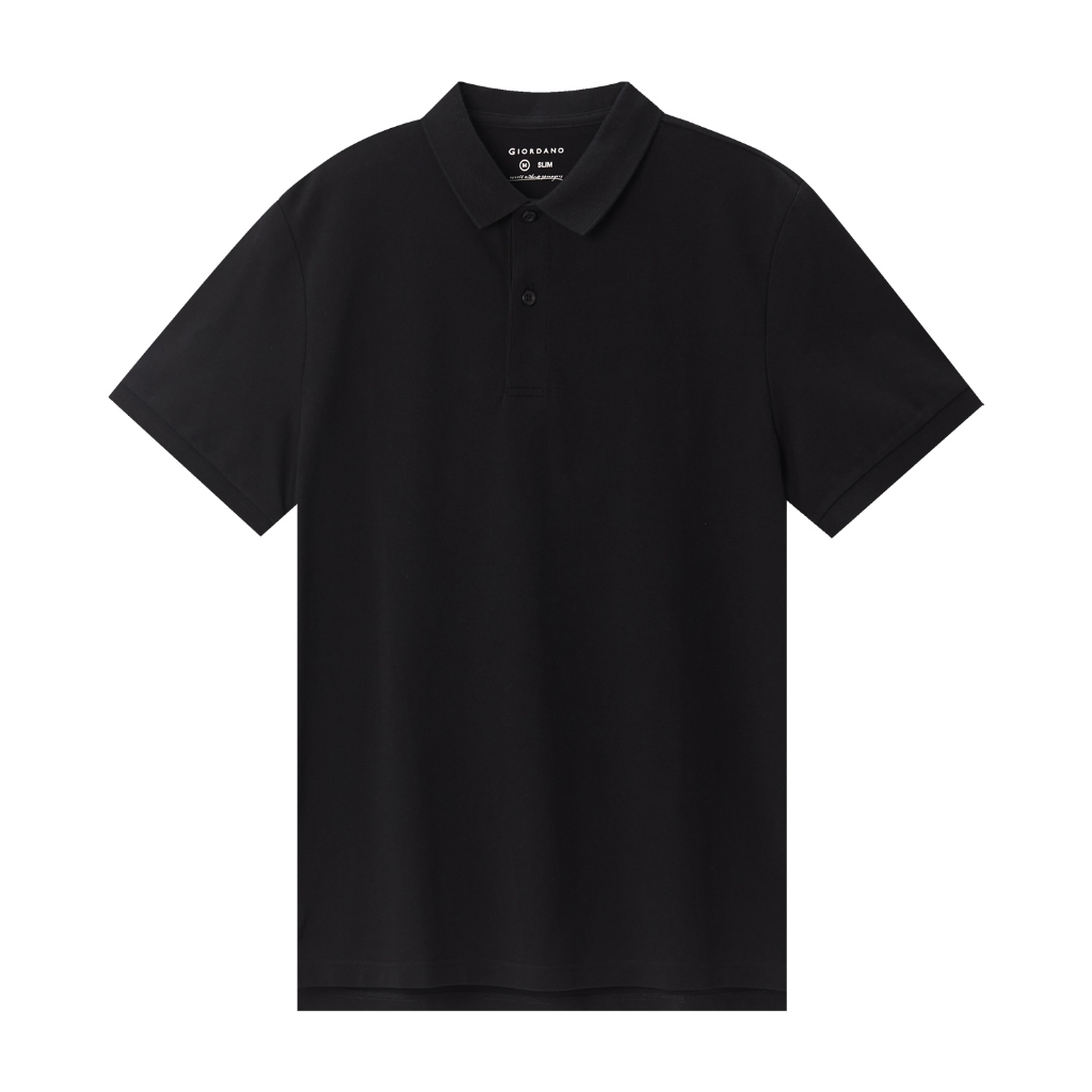 GIORDANO MEN Mens Cotton Lycra Short Sleeve Slim Polo 0 01015018