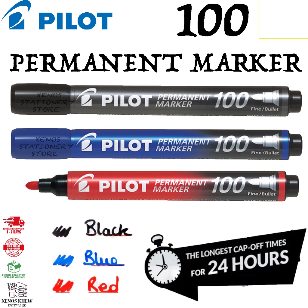 PILOT PERMANENT MARKER PEN 100 / PERMANENT MARKER PEN [ FINE BULLET TIP ]