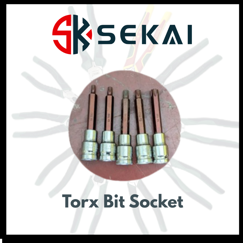 ซ็อกเก็ต Torx Bit T30/T40/T45/T50/T55 ชุดสวิตช์แรงดันดอกไม้