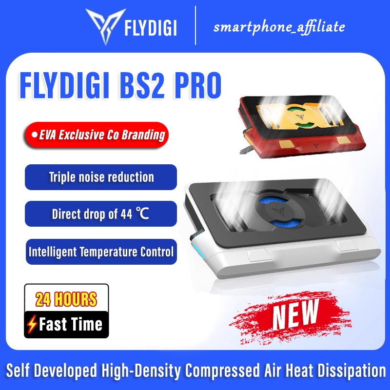 Flydigi BS1 BS2 Pro แล็ปท็อป Cooling Pad ลมความดันปิด-Loop Turbo-พัดลม Dual ลดเสียงรบกวน RGB แล็ปท็อ