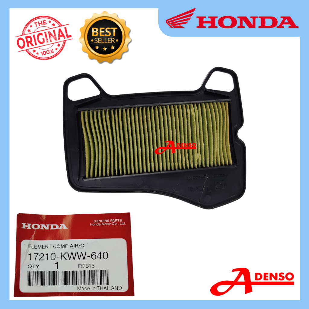 DASH110 DASH AIR CLEANER ELEMET COMP, AIR FILTER 17210-KWW-640