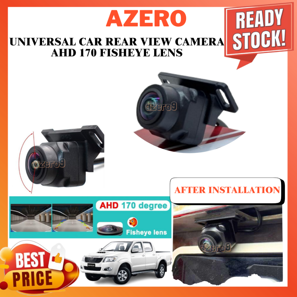 AHD 170 เลนส์ Fisheye Universal กล้องมองหลังรถยนต์กันน้ํา Auto AHD720 CCD (CAM0013)