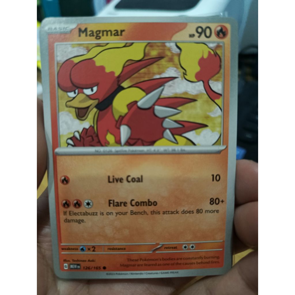 Pokemon TCG Magmar 151 อังกฤษ