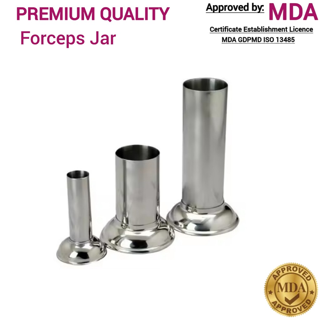 Forceps Jar & ขาตั้งเครื่องวัดอุณหภูมิใช้ทางการแพทย์ผ่าตัดทันตกรรม Gigi เครื่องมือเครื่องมือ Cheatle