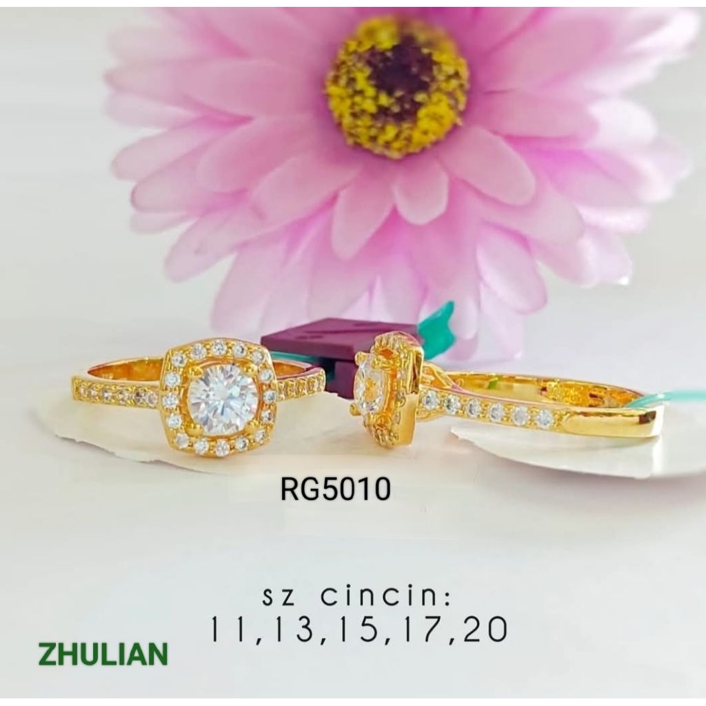 แหวนชุบทอง Zhulian(RG5010)