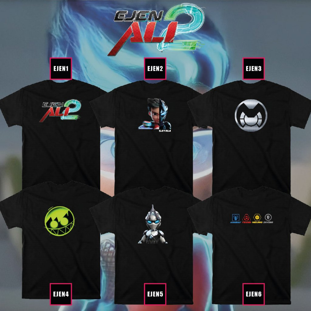EJEN ALI THE MOVIE 2 - เสื้อยืด SATRIA ผู้ใหญ่และเด็ก Cotton Custom Tee NTMY