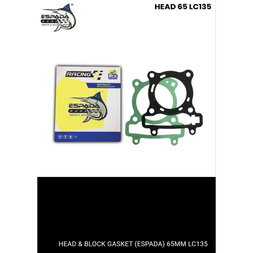 ESPADA HEAD + BLOCK GASKET LC135 Y15ZR 62MM 63MM 65MM