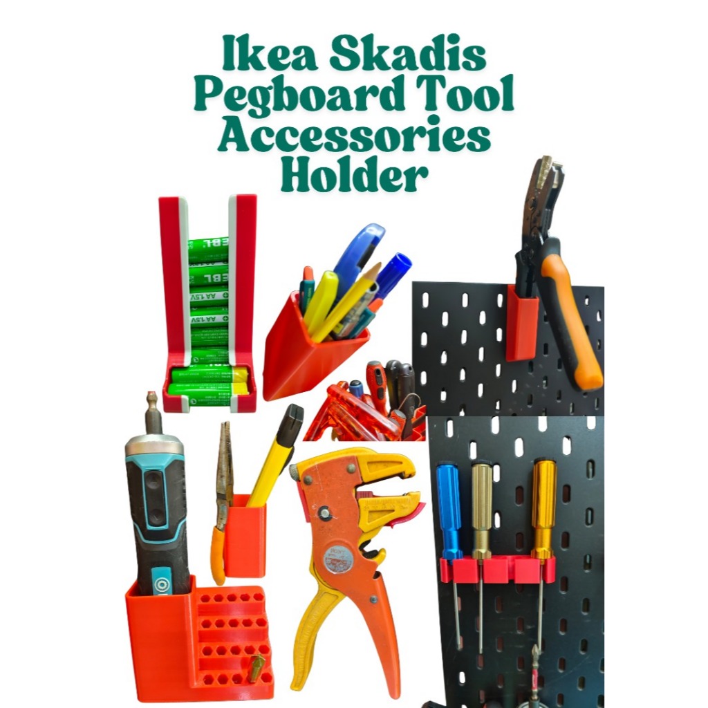 อุปกรณ์เสริม Ikea Skadis Pegboard ที่วางเครื่องมือ