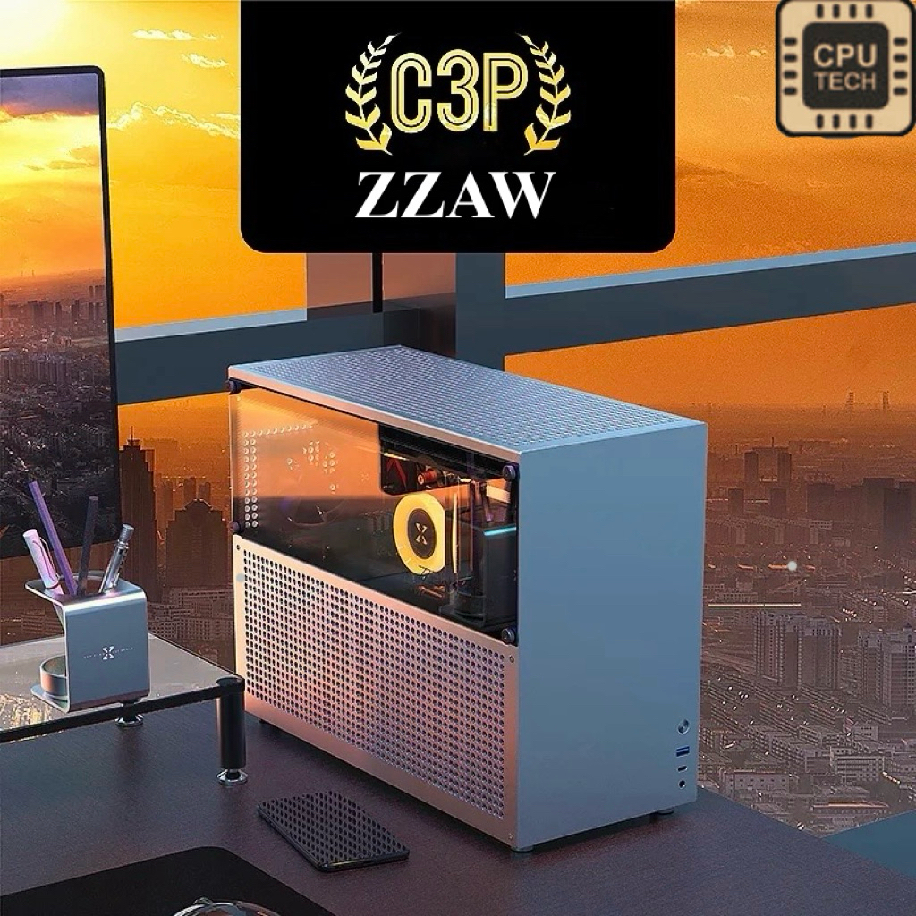 ZZAW C3P ITX PC Case รองรับ 240 Aio Water Cooling
