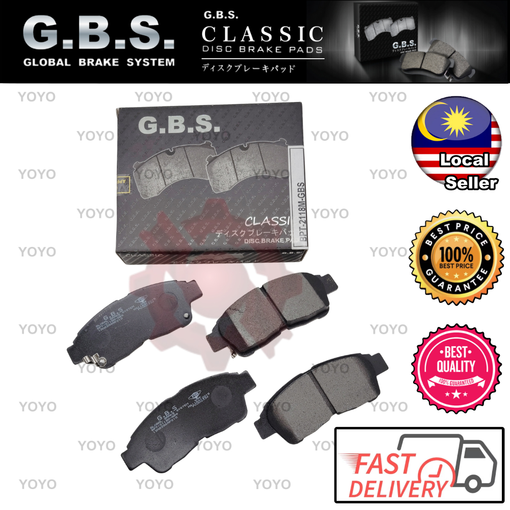 ผ้าเบรค Toyota Camry SV41 2.0, Corona ST190 1.8 GBS (FRONT) (2118)