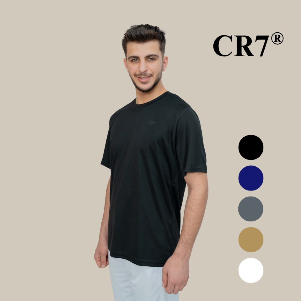 CR7 ไมโครไฟเบอร์ Men Jersey CR7 Baju Sukan Lelaki Baju Jersi Mikrofiber Lelaki CR7 Men T เสื้อ - CT5