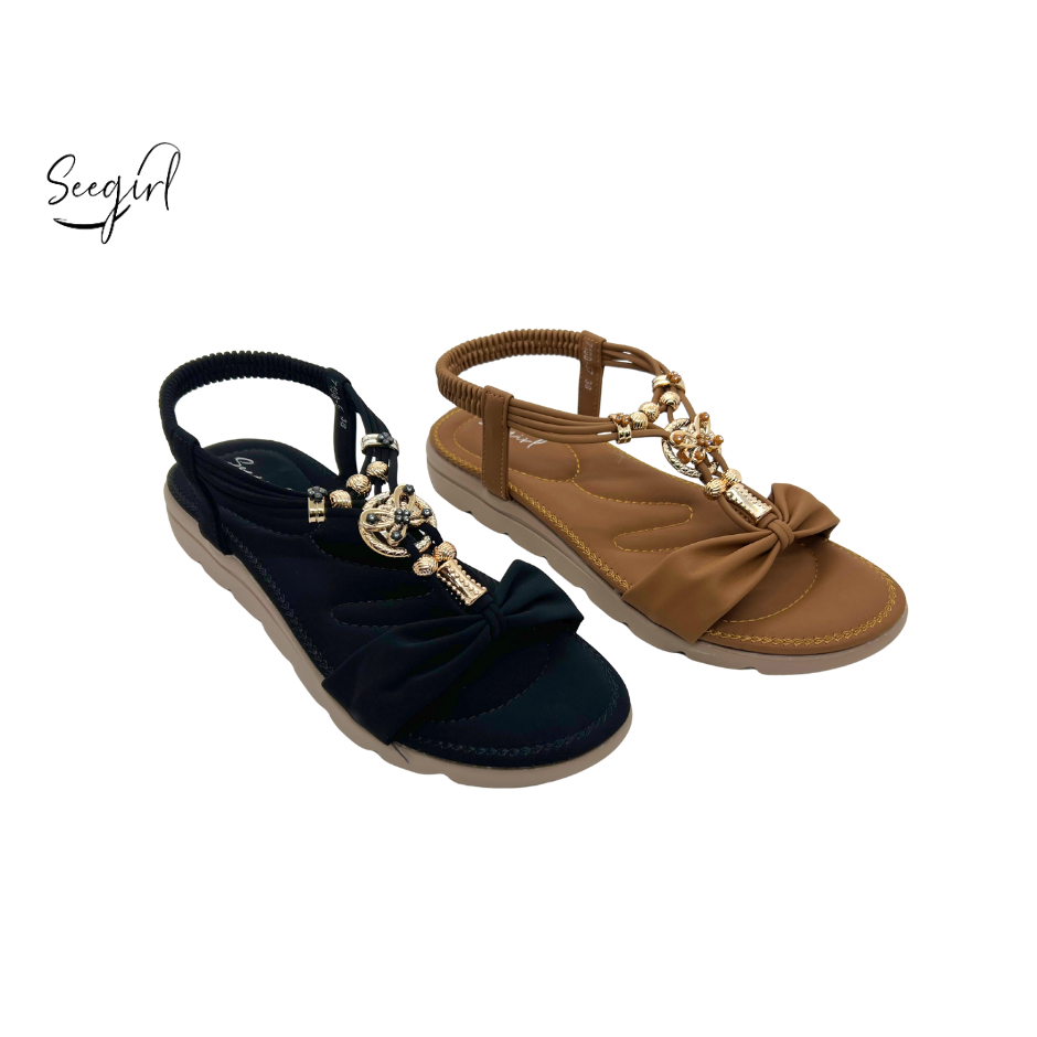 Seegirl Ladies Soft Soled Flat Sandals (SS25-410)